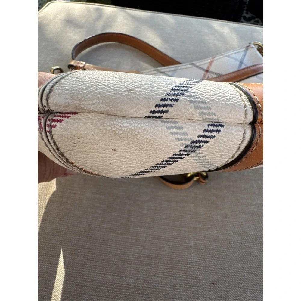 Coach Plaid Multicolor Signature Leather Tote w/Matching Wallet